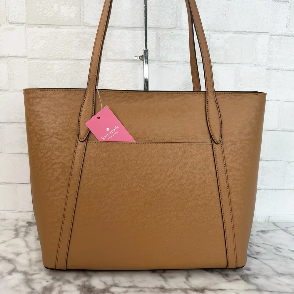 Kate Spade Large Classic Saddle Brown Cara Tote - Picture 4 of 10